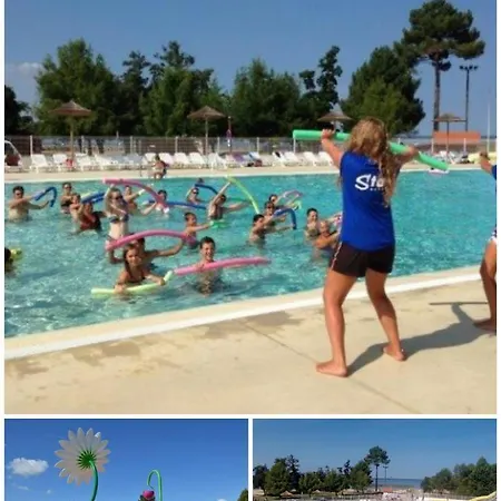 Charmant Mobilhome Dans Camping 4 Etoiles Au Bord Du Lac De Biscarrosse *