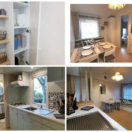 Charmant Mobilhome Dans Camping 4 Etoiles Au Bord Du Lac De Biscarrosse Campingplatz *